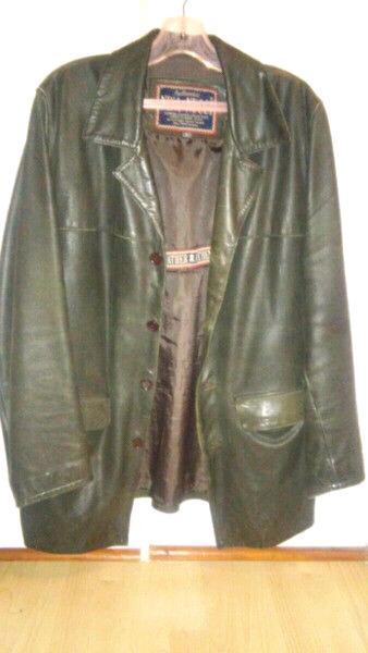 Modern mens leather jacket