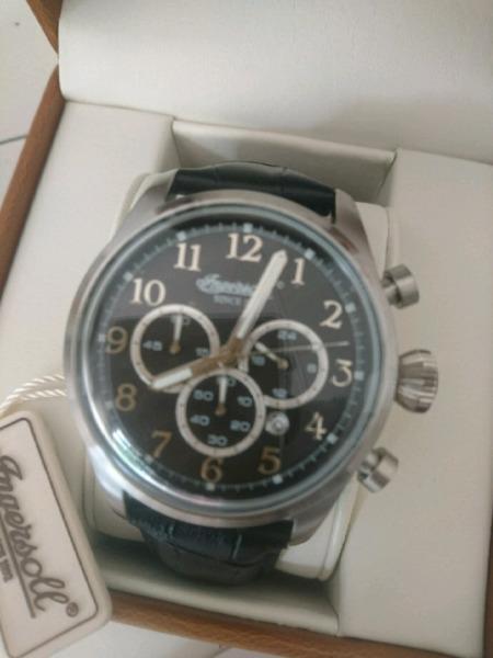 Ingersoll Pembroke Black and Silver Chronograph