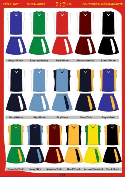 NETBALL KITS, RUGBY KITS, SOCCER KITS AND MUCH MORE!!!