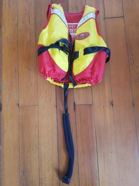 Childs life jacket 12-25kgs, perfect condition