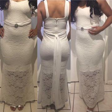 New White dress for sale size 10-12
