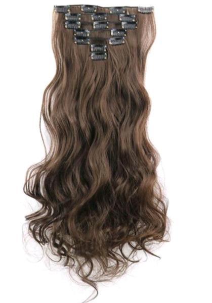 Kanekalon clip in hair extensions