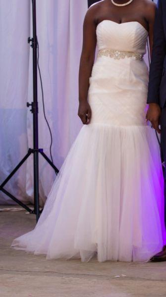Wedding dress and 3 infinity dresses for sale