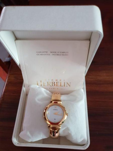 Ladies Michel Herbelin Gold Watch