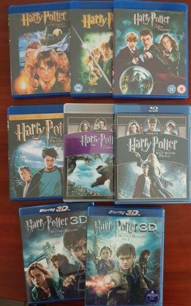 HARRY POTTER BLURAYS