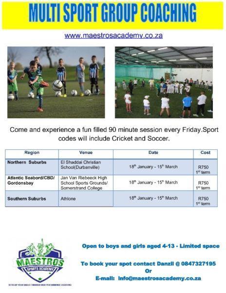 After School Cricket/Soccer Workshop