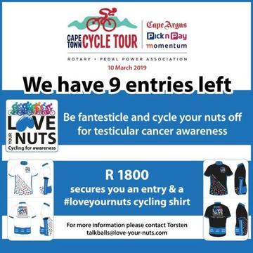 Entries for Cape Town Cycle Tour