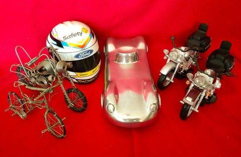 Motoring Collectables - Job Lot. Ideal for Office, Study, Bar, Man Cave etc
