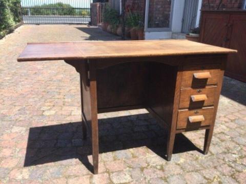 English Oak Antique Desk