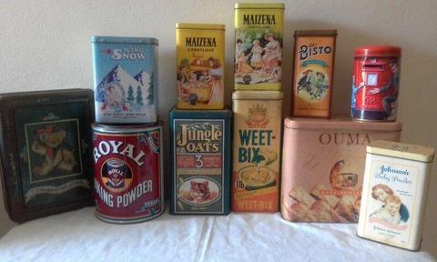Old Tins selling individualy