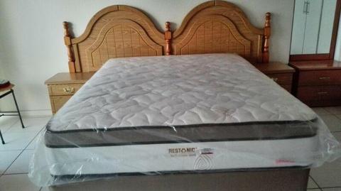 Queen Base Orthozone Gold with Headboard. Brand new