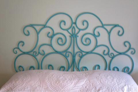 Wrought iron beds and headboards