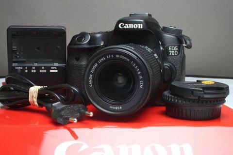 Canon 70D with 18-55mm IS STM lens for sale