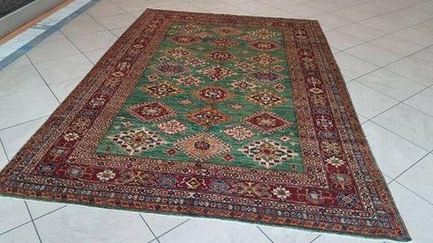 Very fine Persian Afghan Kazak Carpet 300cm x 200cm Hand Knotted