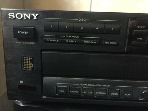 Sony carousel 5 disc CD player, R750