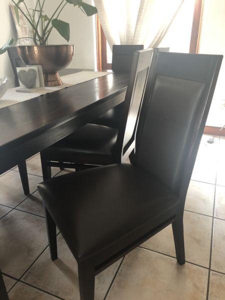 Dining room chairs x 8