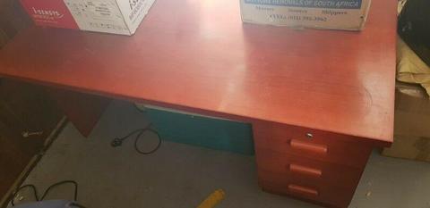 Large study desk with drawers