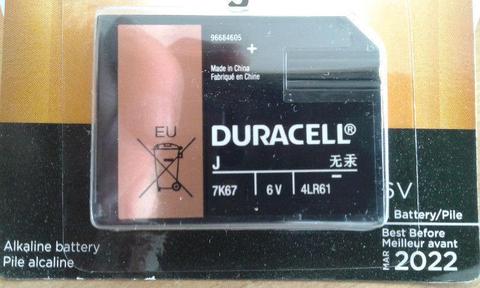 Duracell J size Battery 7K67
