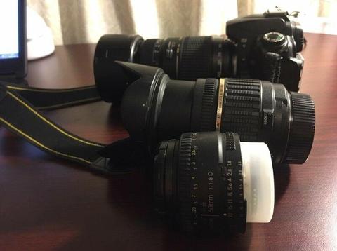 Nikon D90 Bundle sale with 3 lens