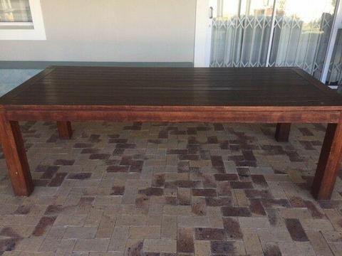 Large Wooden Patio table from Tradewinds