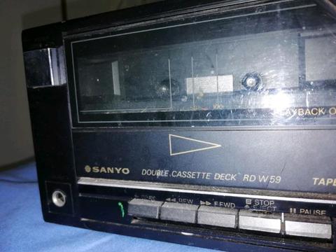 Sanyo double tape deck