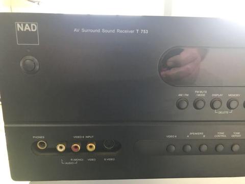 NAD T753 AV Surround sound Receiver