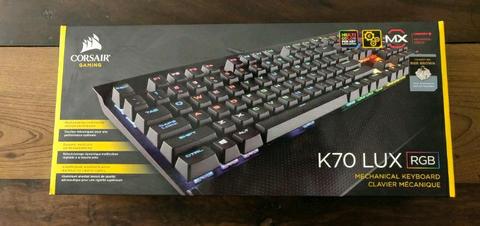Corsair CH-9101012 K70 Lux RGB Backlit LED Cherry MX Brown Mechanical Keyboard