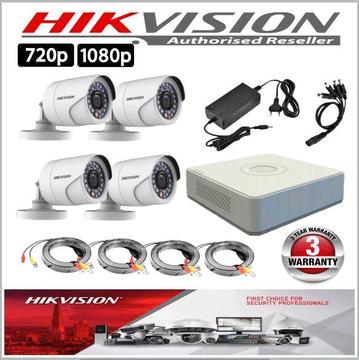 HIKVISION 4CH 720P & 1080P KITS WITH 3 YEARS WARRANTY