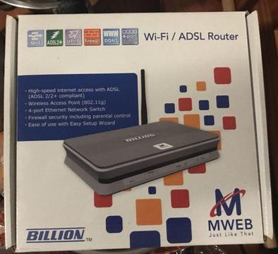 Brand new ADSL wifi router