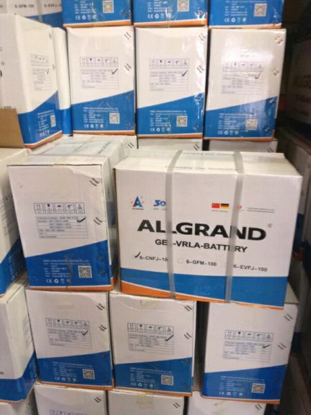 Brand new allgrand batteries 200ah -12volts (gel batteries)