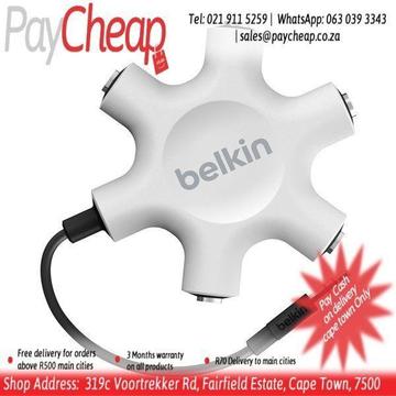 Belkin Rockstar 5 in 1 Headphones Splitter Aux Cable Share All MP3 iPods
