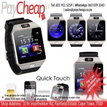 DZ09 Bluetooth Smart Wrist Watch w/ SIM Slot, Camera, Pedometer - Black