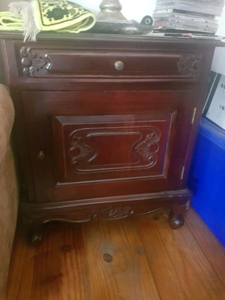 Pair of imported bedside tables