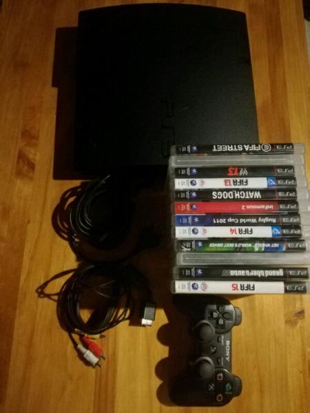 Ps3 300gb 1 controller 12 games