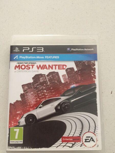 PS3 game: NEED FOR SPEED MOST WANTED