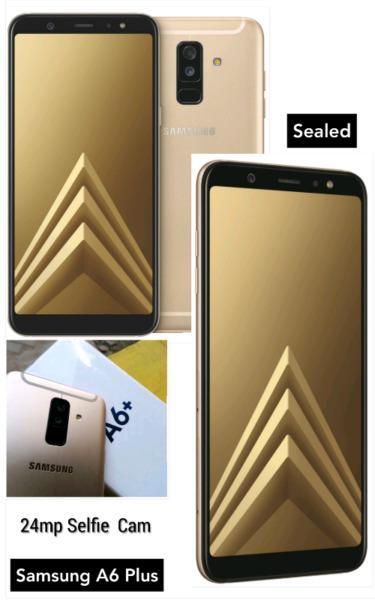 ♨️SAMSUNG A6 PLUS 32gb ✔Dual camera ✔SEALED ✔Waranty