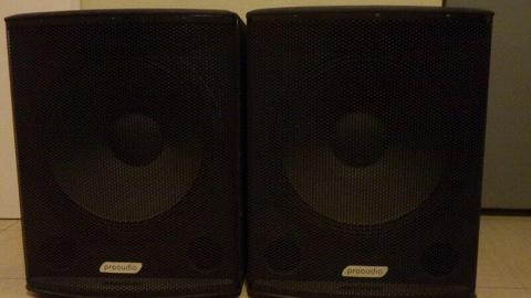 Two Passive Pro Audio 1200W Subwoofers speakers (new) for sale