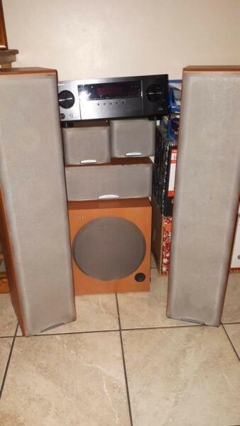 6 Sony Speakers and Pioneer Amp