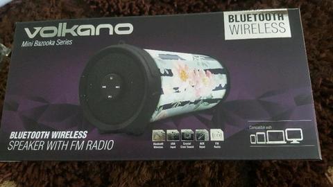 Volkano Limited Edition Floral Mini Bazooka Bluetooth Speaker R500