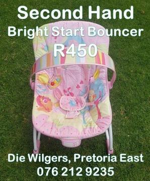 Second Hand Pink Bright Starts Bouncer