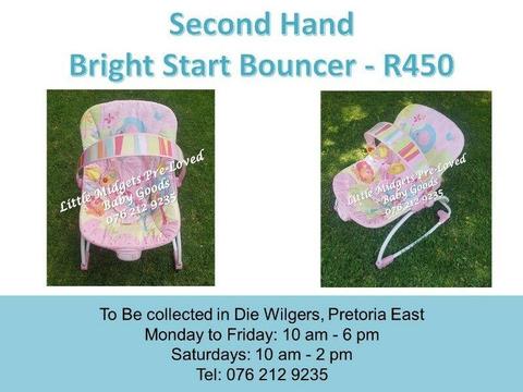 Second Hand Pink Bright Start Bouncer