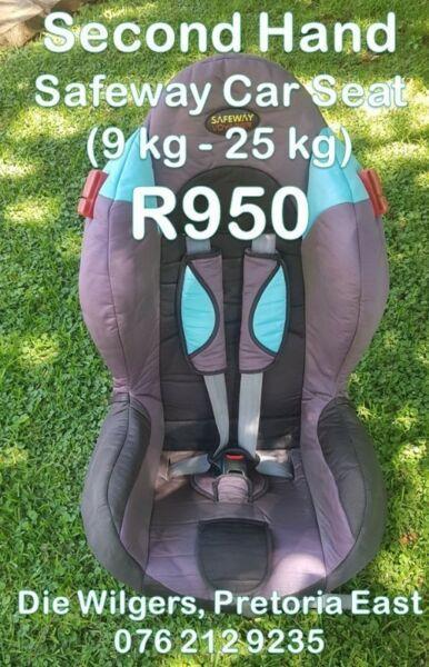 Second Hand Safeway Car Seat (9 kg - 25 kg) - Blue
