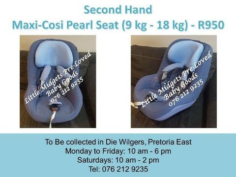 Second Hand Maxi-Cosi Pearl Seat (9 kg - 18 kg) - Blue