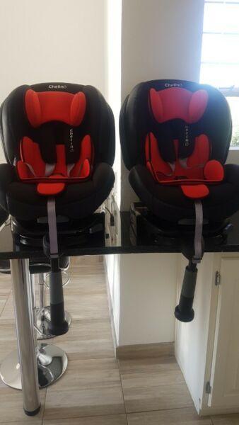 2 x Chelino - Grand Isofix Group 1 - 2 Car Seat (9kg to 18kg)