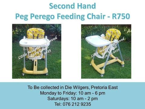 Second Hand Peg Perego Feeding Chair