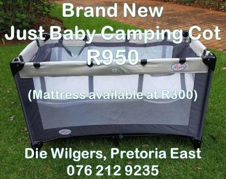 Brand New Just Baby Camping Cot