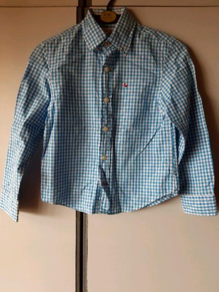 Kids Old Khaki shirt hardly worn age 7 to 8 R70