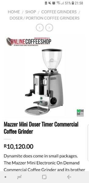 Mazzer Coffee Grinder Brand New. Whatsapp 0720675150
