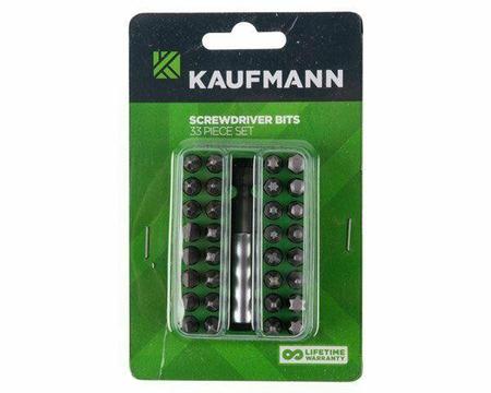 Kaufmann 33 Piece Screwdriver Bit Set