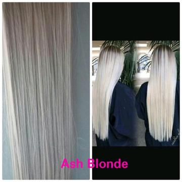 Clip in synthetic hair extensions